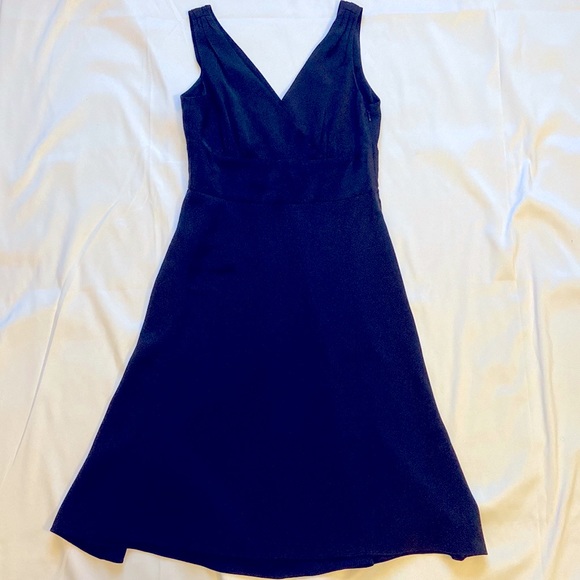 Y2K Navy Blue Silk Dress by J.Crew - Picture 1 of 4